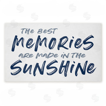 Lettered and Lined | Best Memories In Sunshine Non-Woven Door Mat