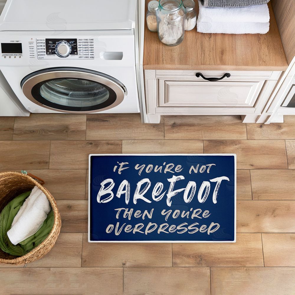 Lettered and Lined | Not Barefoot Then Overdressed Plush Bath Mat