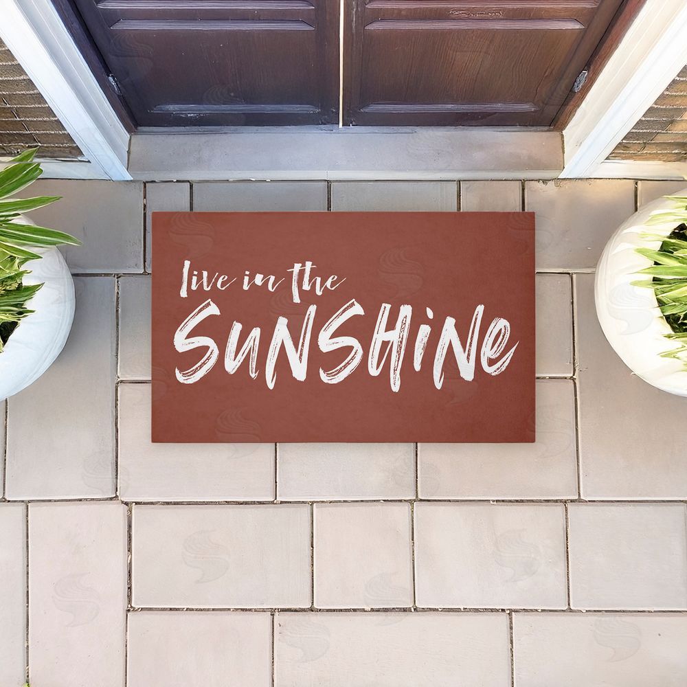 Lettered and Lined | Live In The Sunshine Non-Woven Door Mat