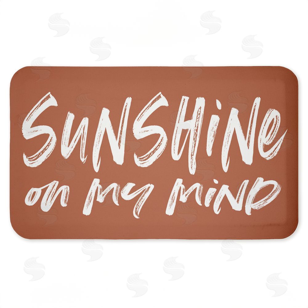 Lettered and Lined | Tan Sunshine On My Mind Anti-Fatigue Mat