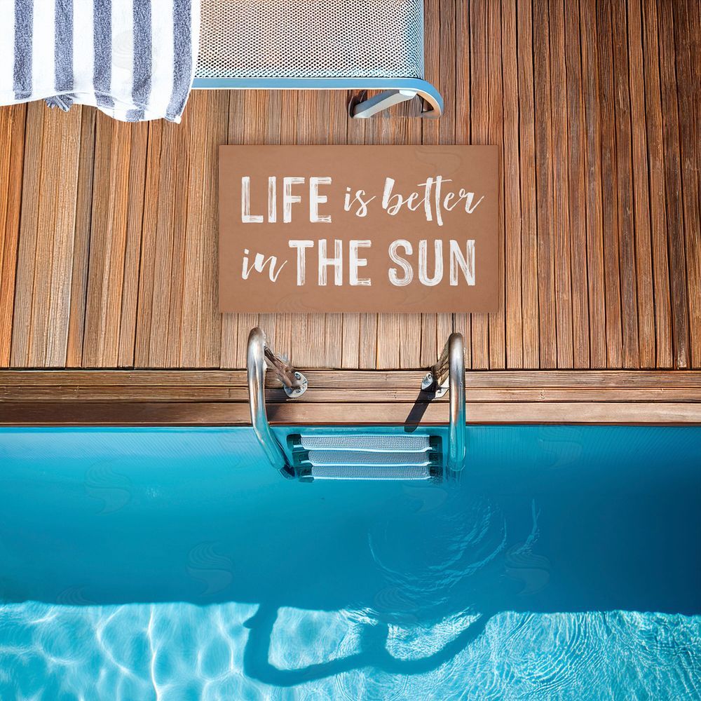 Lettered and Lined | Better In The Sun Non-Woven Door Mat