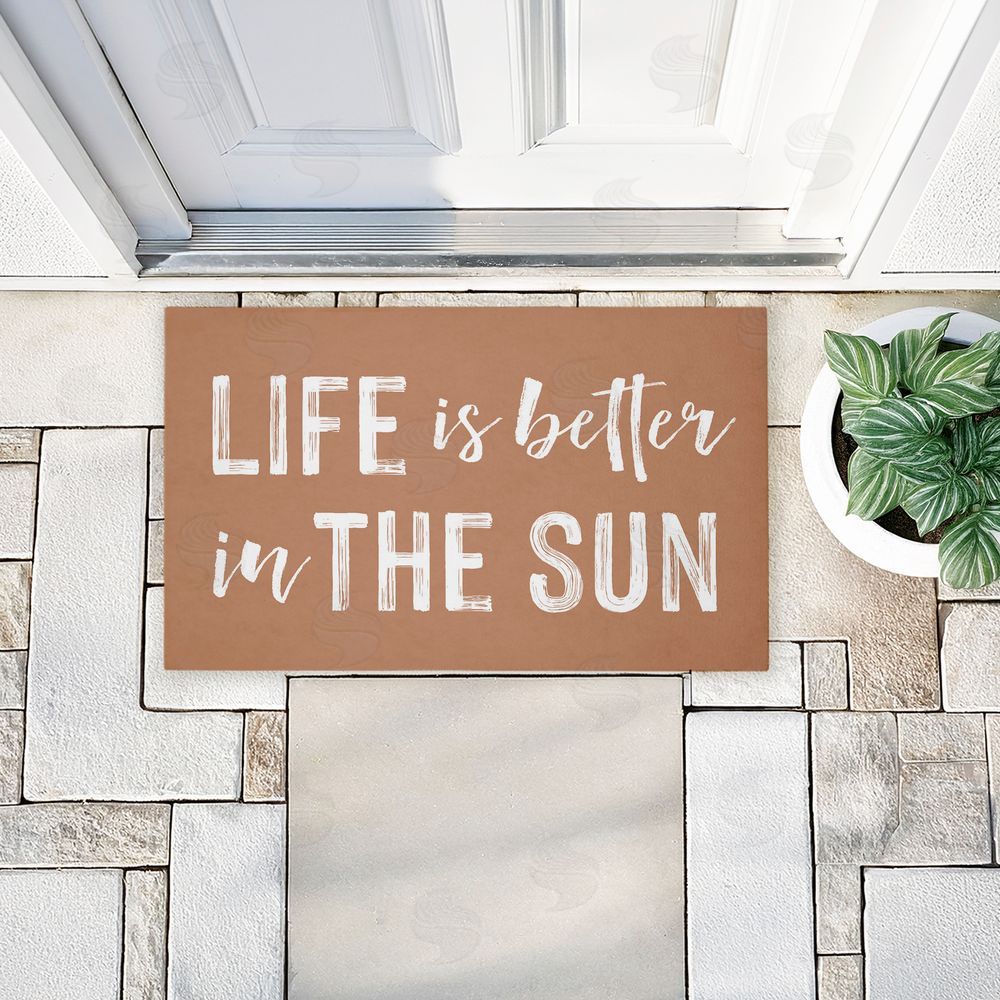 Lettered and Lined | Better In The Sun Non-Woven Door Mat