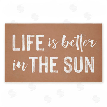 Lettered and Lined | Better In The Sun Non-Woven Door Mat