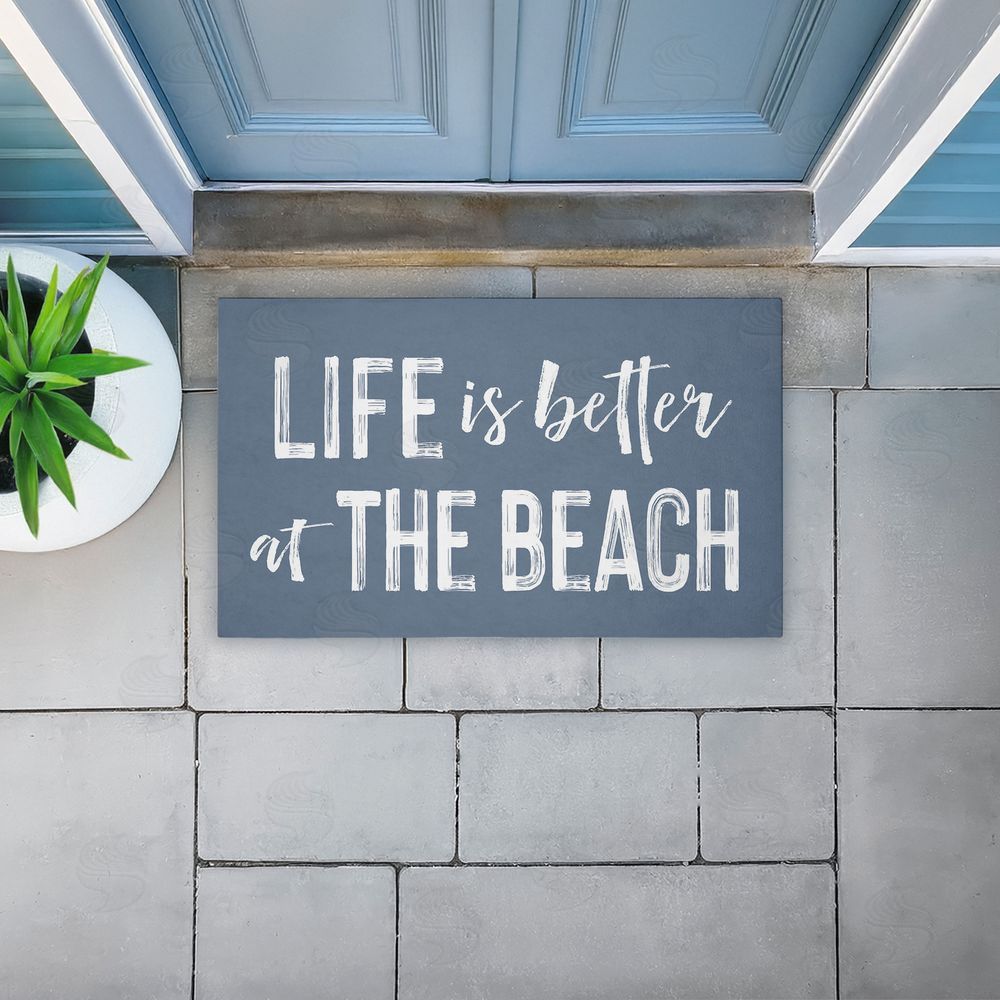 Lettered and Lined | Better At Beach Sentiment Non-Woven Door Mat