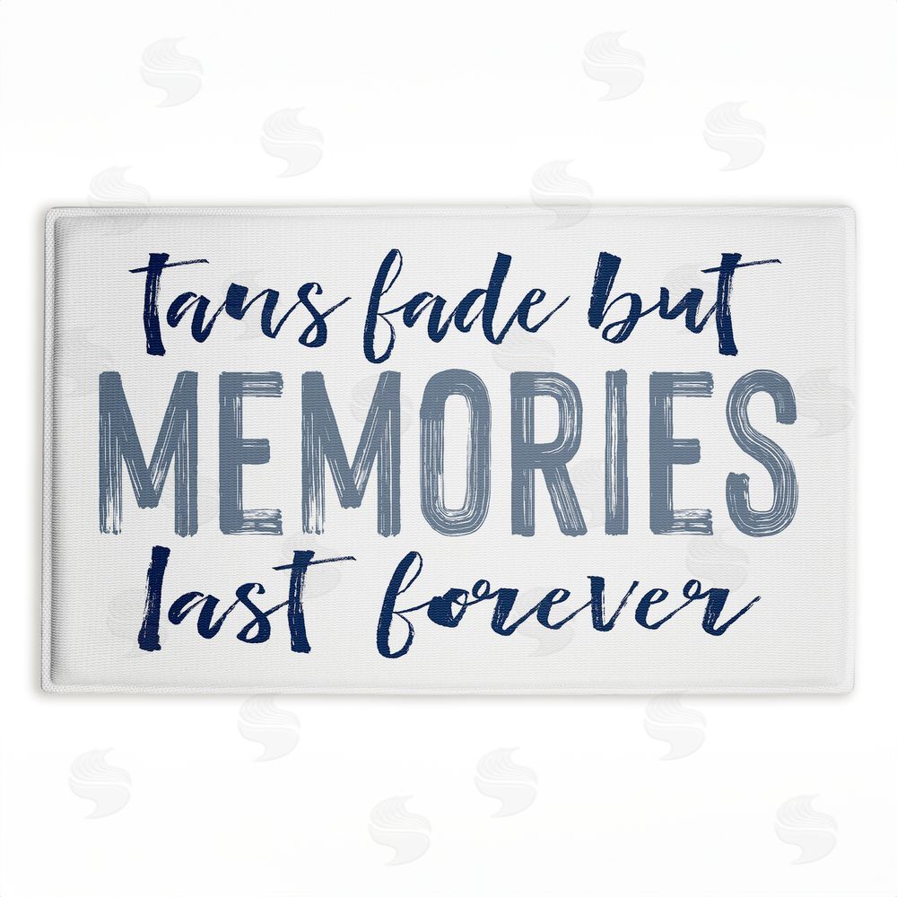 Lettered and Lined | Tans Fade But Memories Last Plush Bath Mat