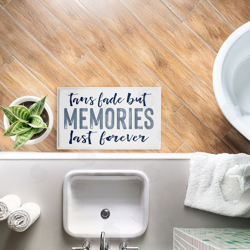 Lettered and Lined | Tans Fade But Memories Last Plush Bath Mat