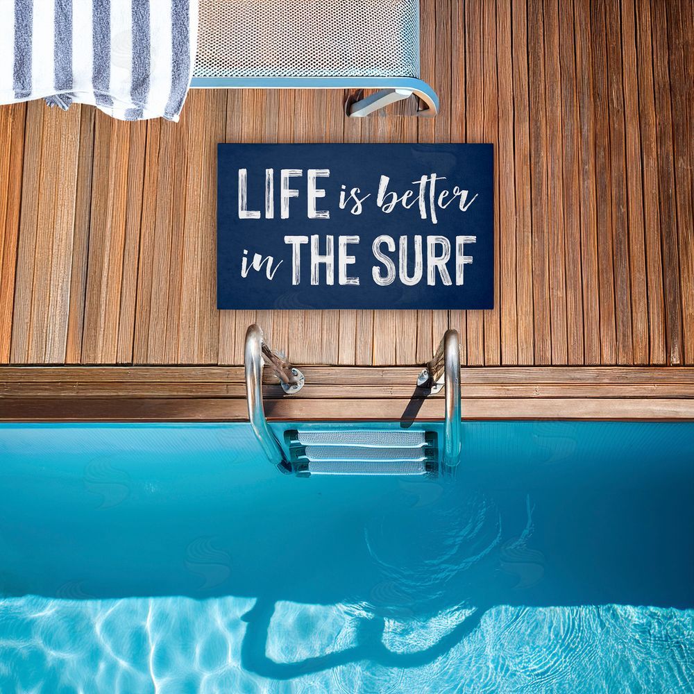 Lettered and Lined | Better In The Surf Sentiment Non-Woven Door Mat