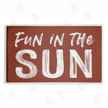 Lettered and Lined | Fun In The Sun Sentiment Plush Bath Mat