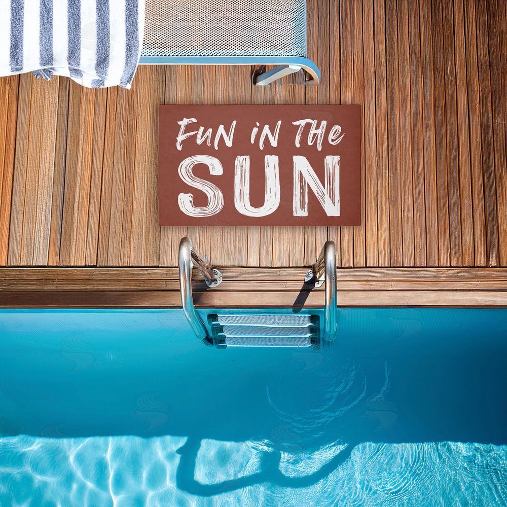 Lettered and Lined | Fun In The Sun Sentiment Non-Woven Door Mat