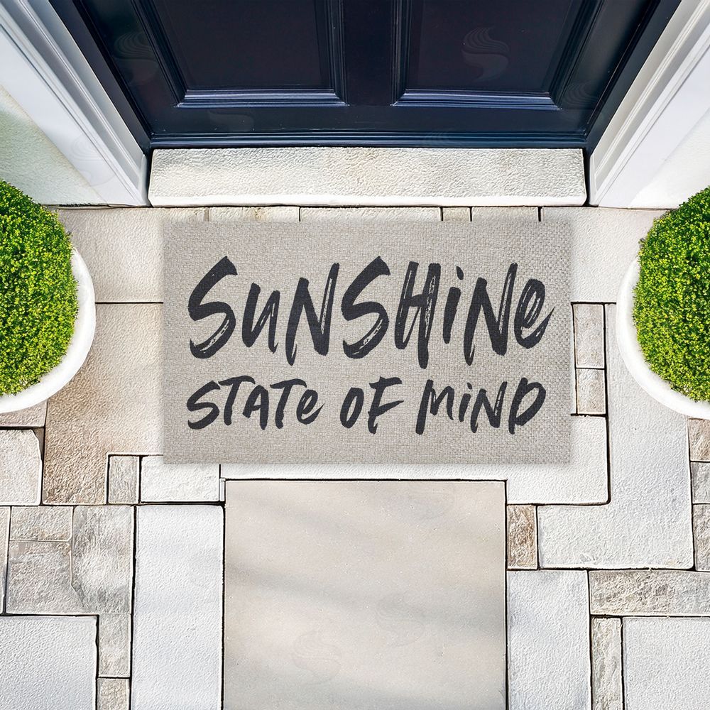Lettered and Lined | Sunshine State Of Mind Faux Sisal Door Mat