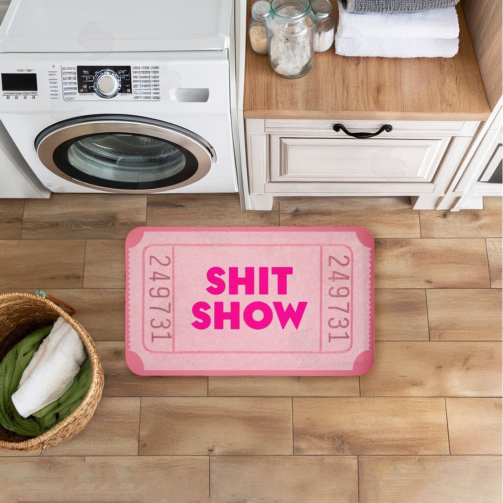 Stupell Studio | Pink Sh*t Show Ticket Anti-Fatigue Mat