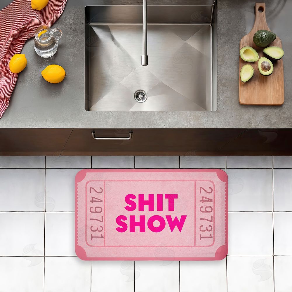 Stupell Studio | Pink Sh*t Show Ticket Anti-Fatigue Mat