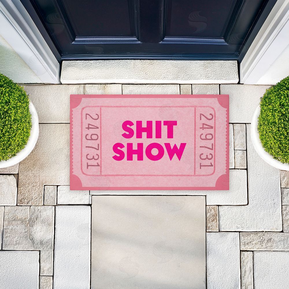 Stupell Studio | Pink Sh*t Show Ticket Non-Woven Door Mat