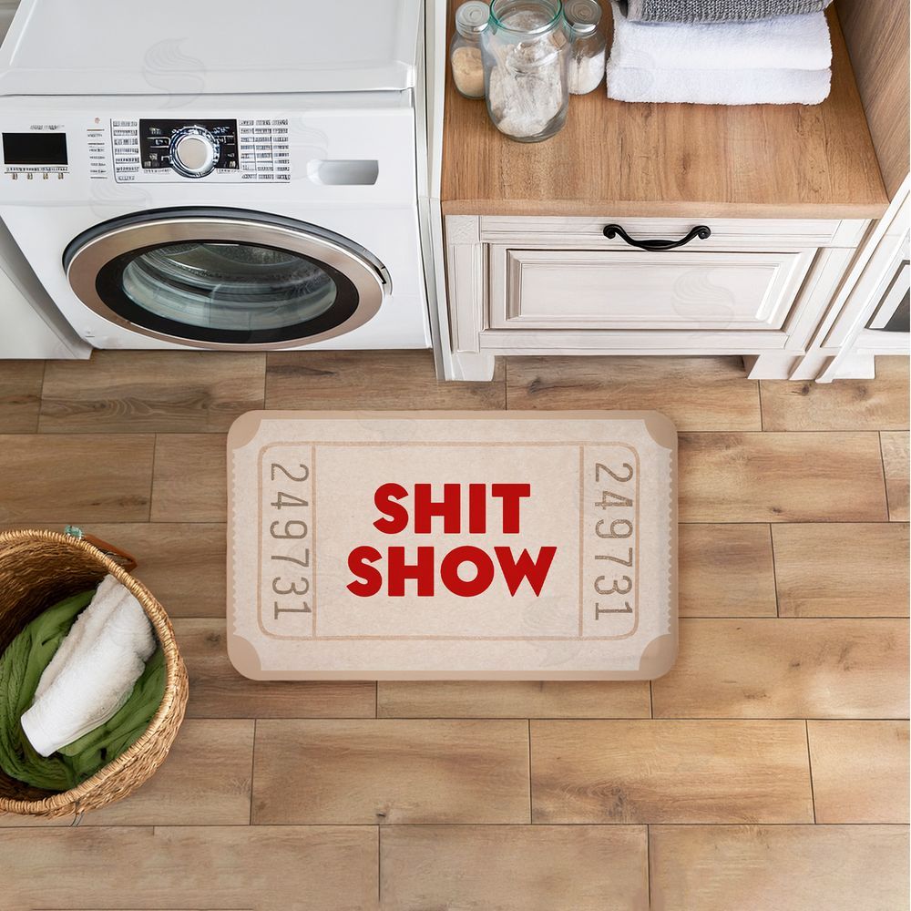 Stupell Studio | Sh*t Show Ticket Neutrals Anti-Fatigue Mat
