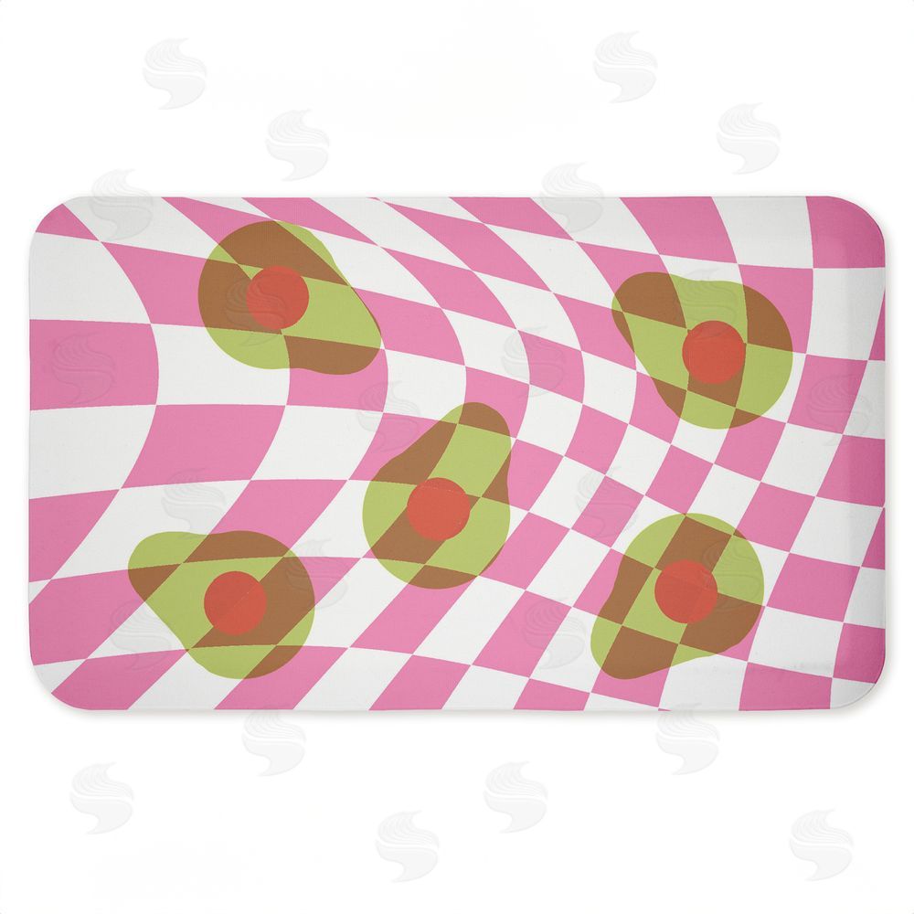 Stupell Studio | Optical Illusion Avocados Anti-Fatigue Mat