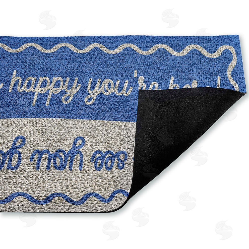 Stupell Studio | Dual Greetings & Goodbye Faux Sisal Door Mat