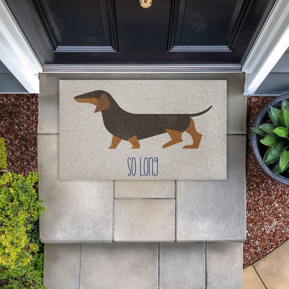 Stupell Studio | So Long Dog Goodbye Faux Sisal Door Mat