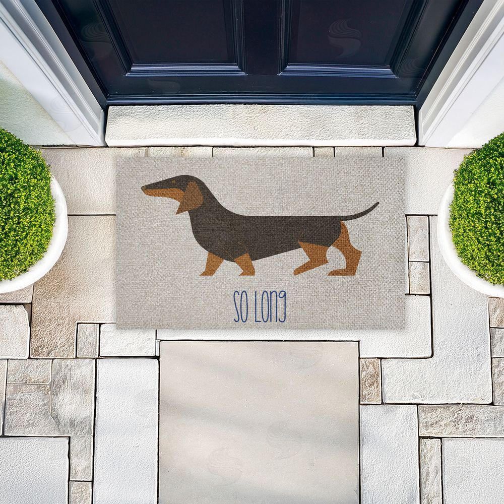 Stupell Studio | So Long Dog Goodbye Faux Sisal Door Mat