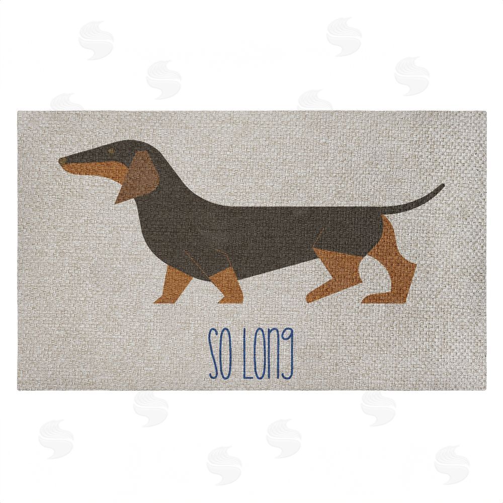 Stupell Studio | So Long Dog Goodbye Faux Sisal Door Mat
