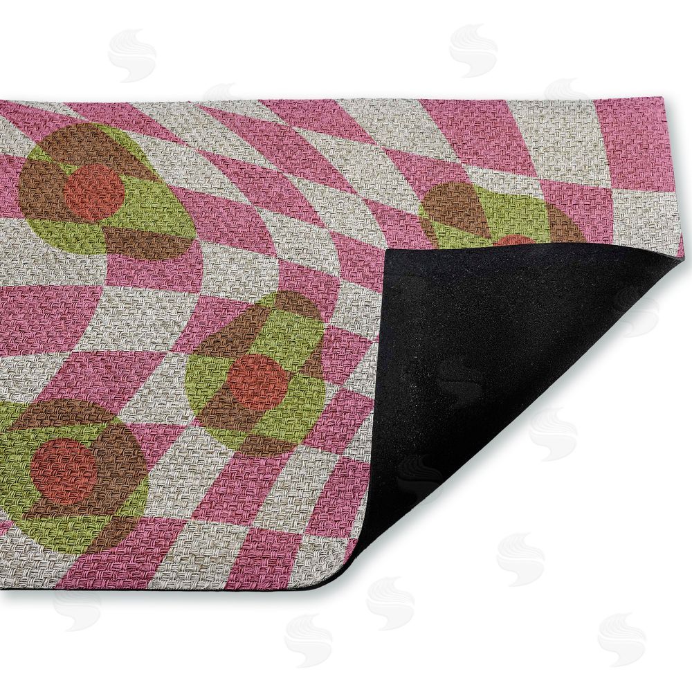 Stupell Studio | Optical Illusion Avocados Faux Sisal Door Mat