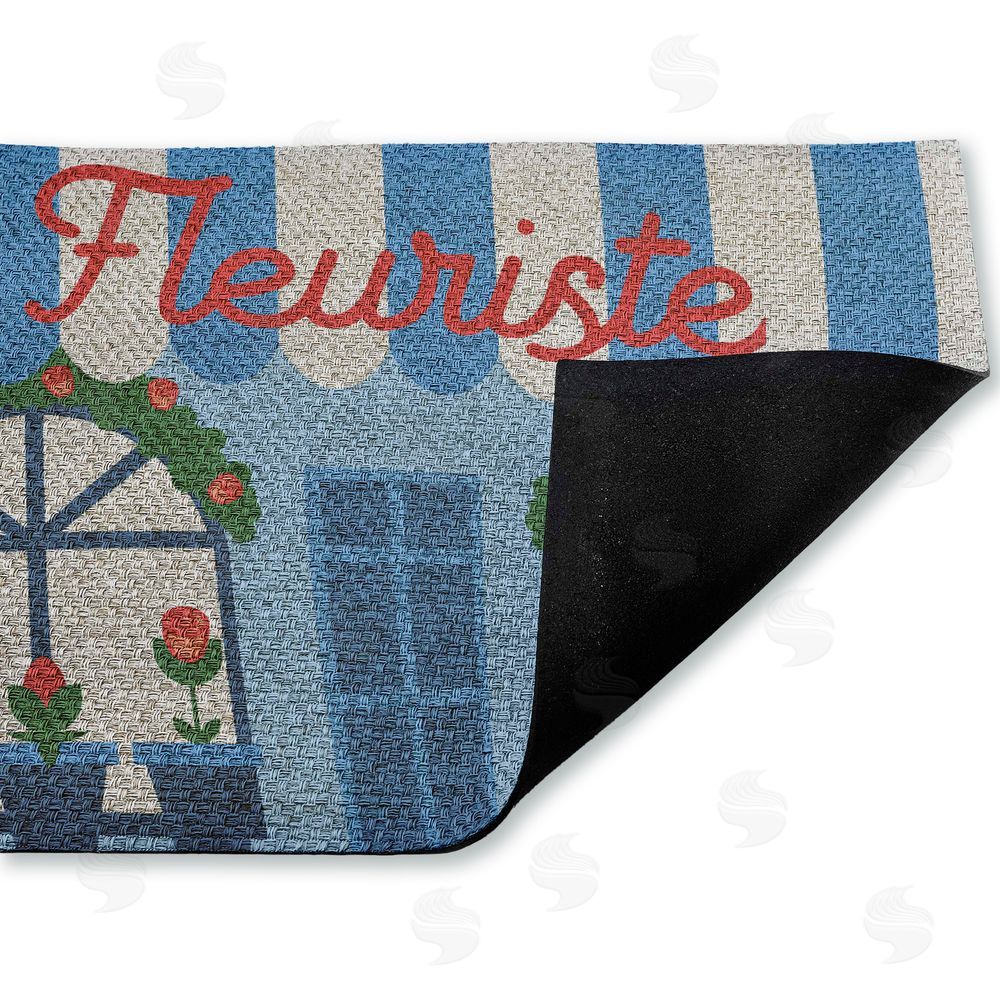 Stupell Studio | Florist Shop Storefront Faux Sisal Door Mat