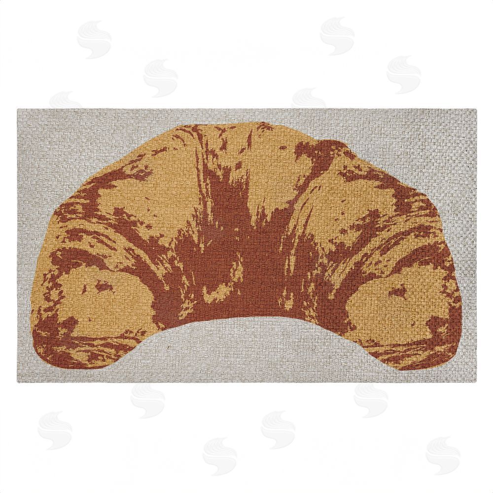 Stupell Studio | Pop Style Croissant Faux Sisal Door Mat