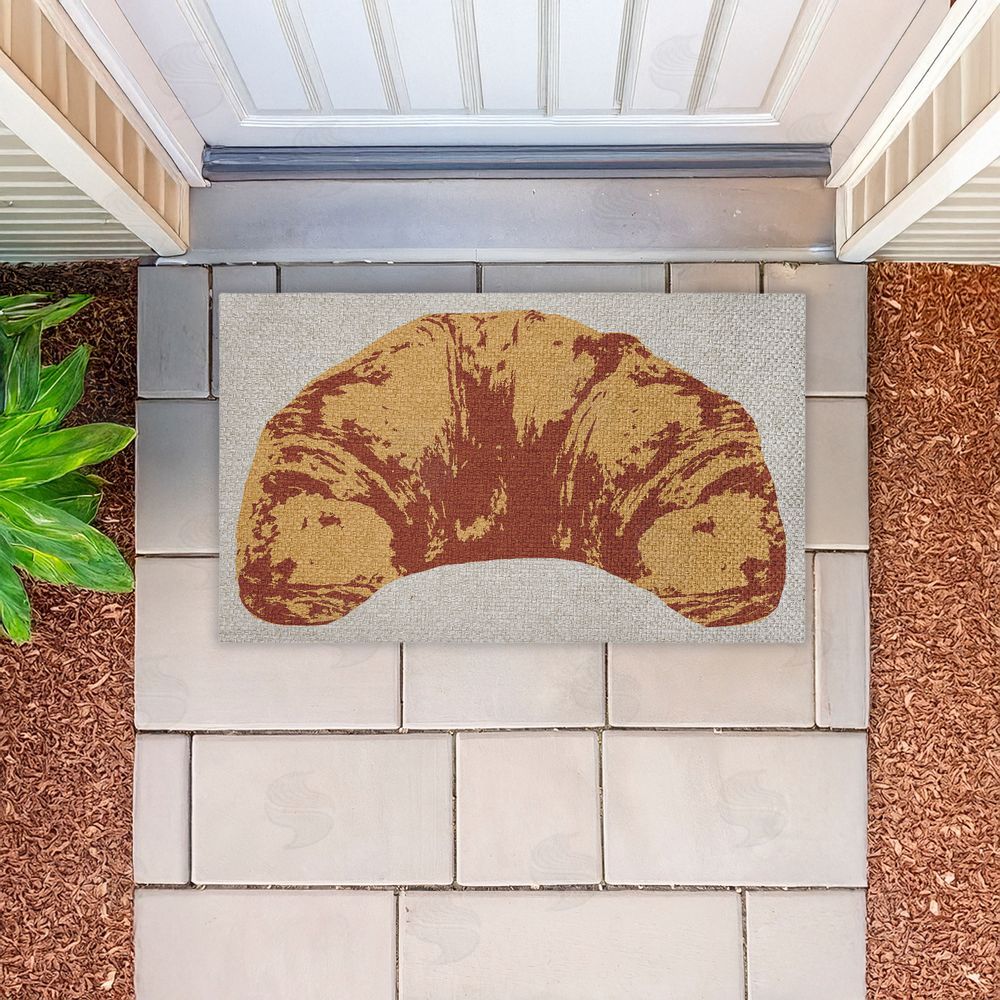 Stupell Studio | Pop Style Croissant Faux Sisal Door Mat