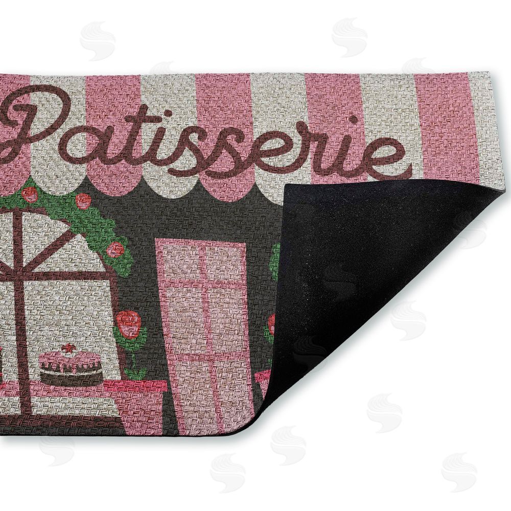 Stupell Studio | Patisserie Bakery Storefront Faux Sisal Door Mat