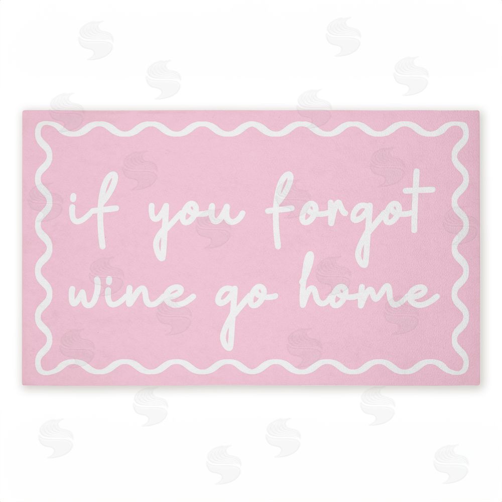 Stupell Studio | If You Forgot Wine Pink Non-Woven Door Mat
