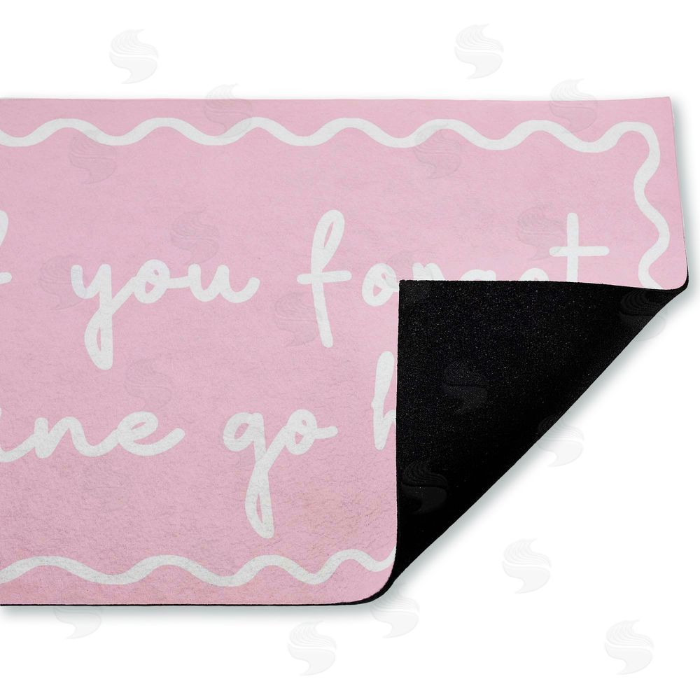 Stupell Studio | If You Forgot Wine Pink Non-Woven Door Mat