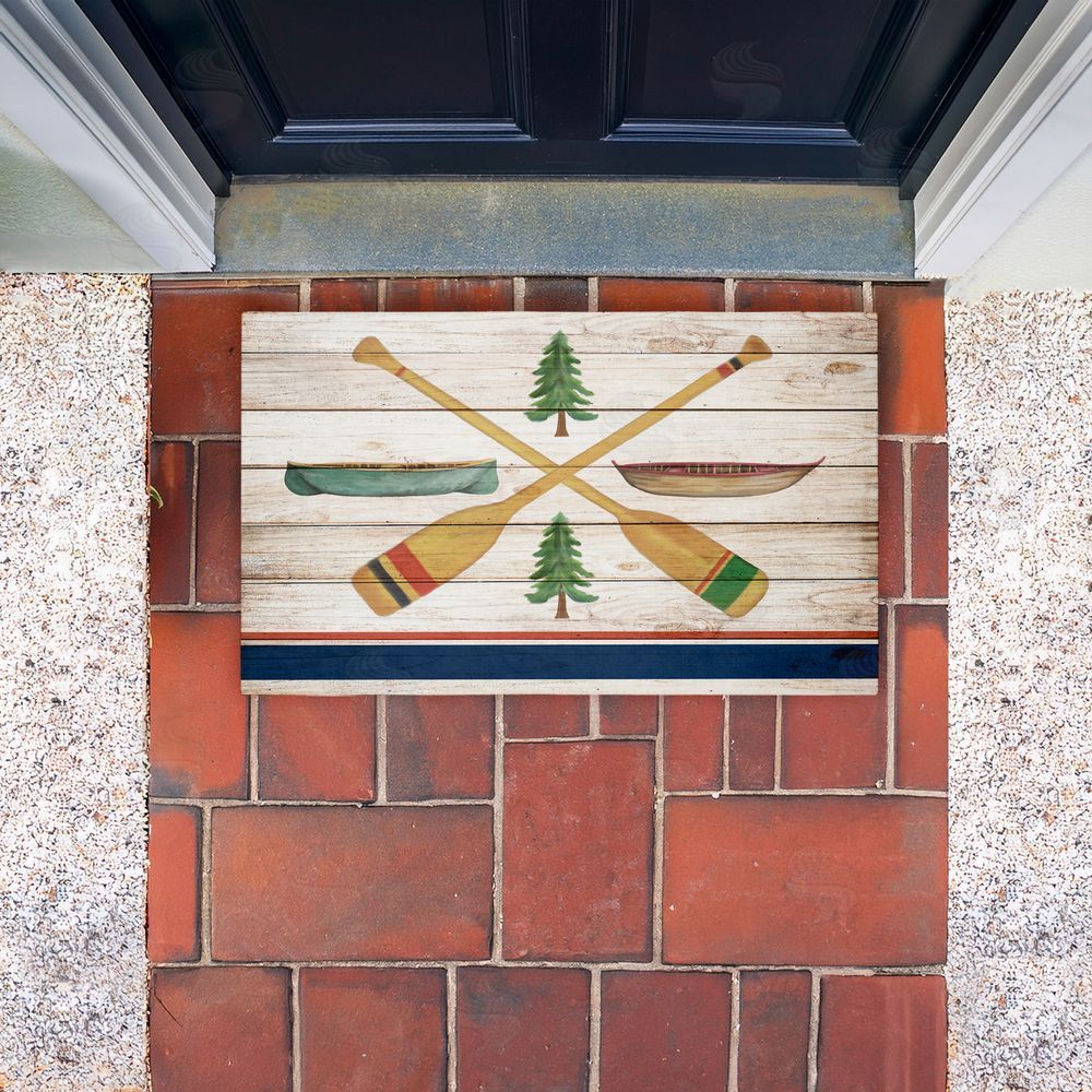 Kim Allen | Exploring Rustic Canoe Paddles Non-Woven Door Mat
