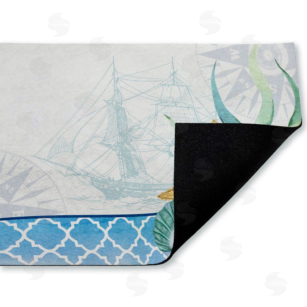 Kim Allen | Bayside Sea Life & Ship Non-Woven Door Mat