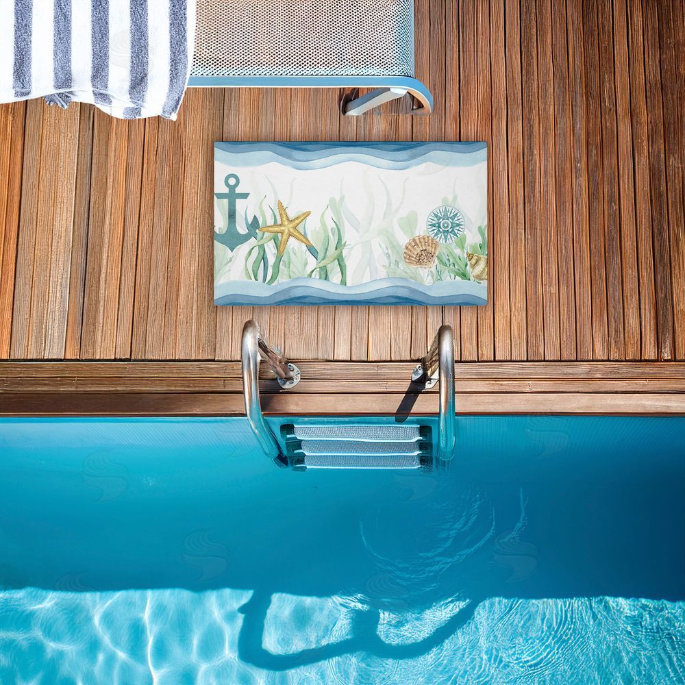 Kim Allen | Bayside Sea Life & Waves Non-Woven Door Mat