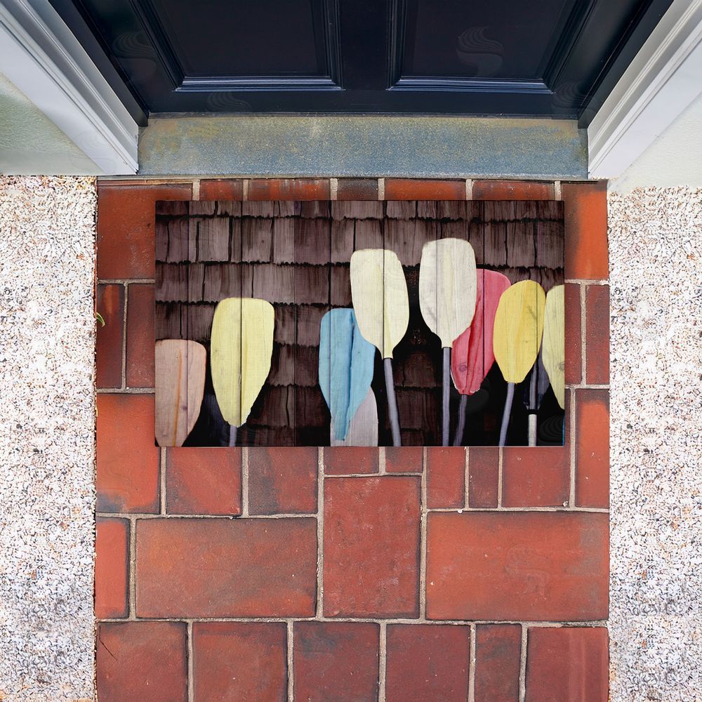 Kim Allen | Colorful Lake Paddles Non-Woven Door Mat