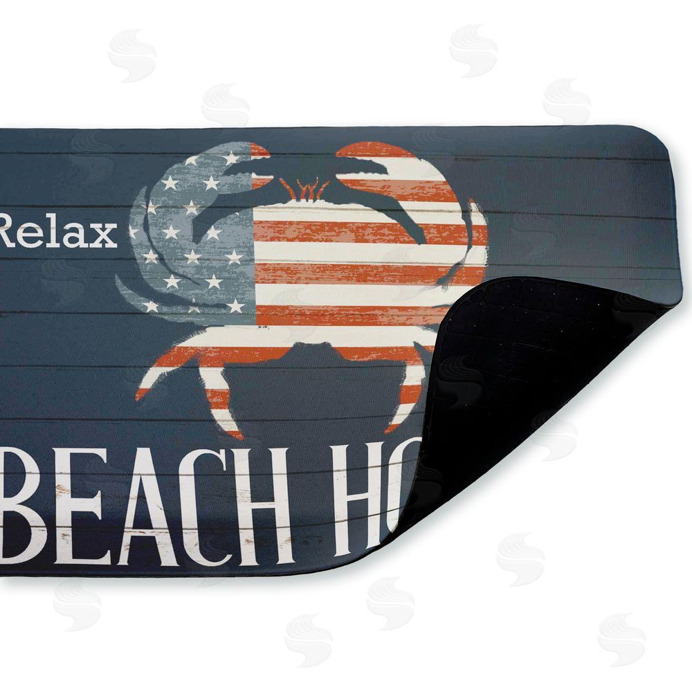 Kim Allen | Relax Unwind Patriotic Beach House Anti-Fatigue Mat