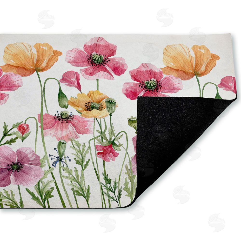 Kim Allen | Poppy Place Flower Garden Non-Woven Door Mat