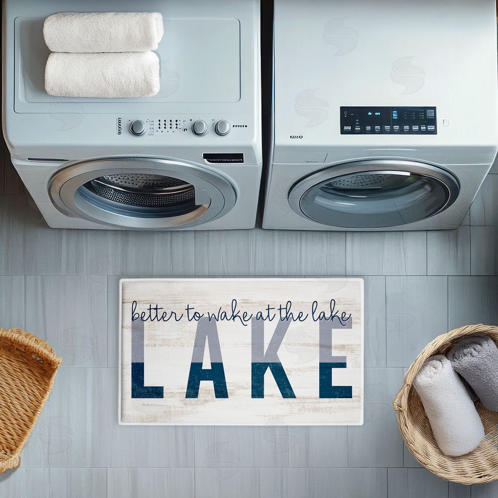 Kim Allen | Better To Wake At Lake Plush Bath Mat