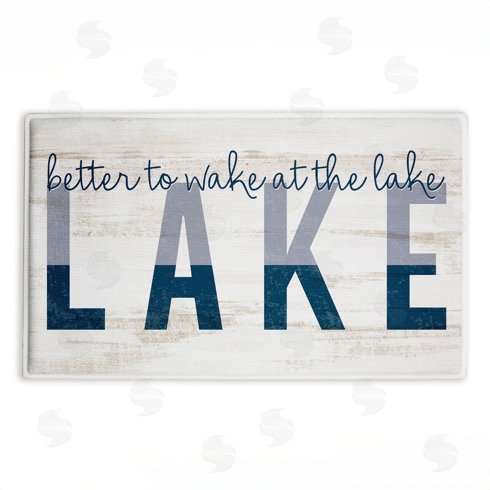 Kim Allen | Better To Wake At Lake Plush Bath Mat