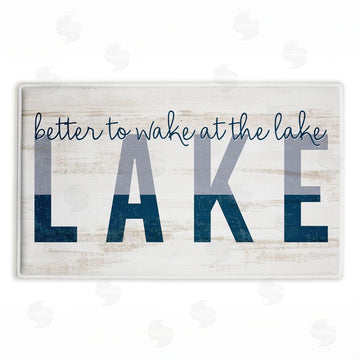 Kim Allen | Better To Wake At Lake Plush Bath Mat