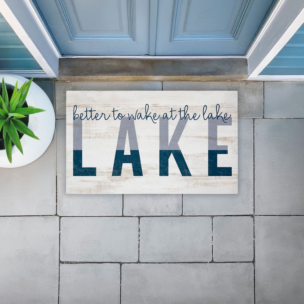 Kim Allen | Better To Wake At Lake Non-Woven Door Mat