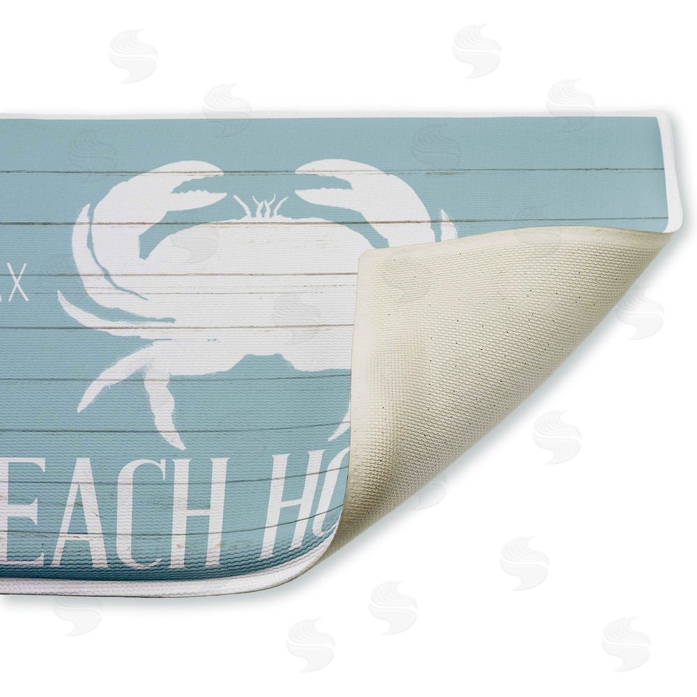 Kim Allen | Beach House Entry Crab Plush Bath Mat