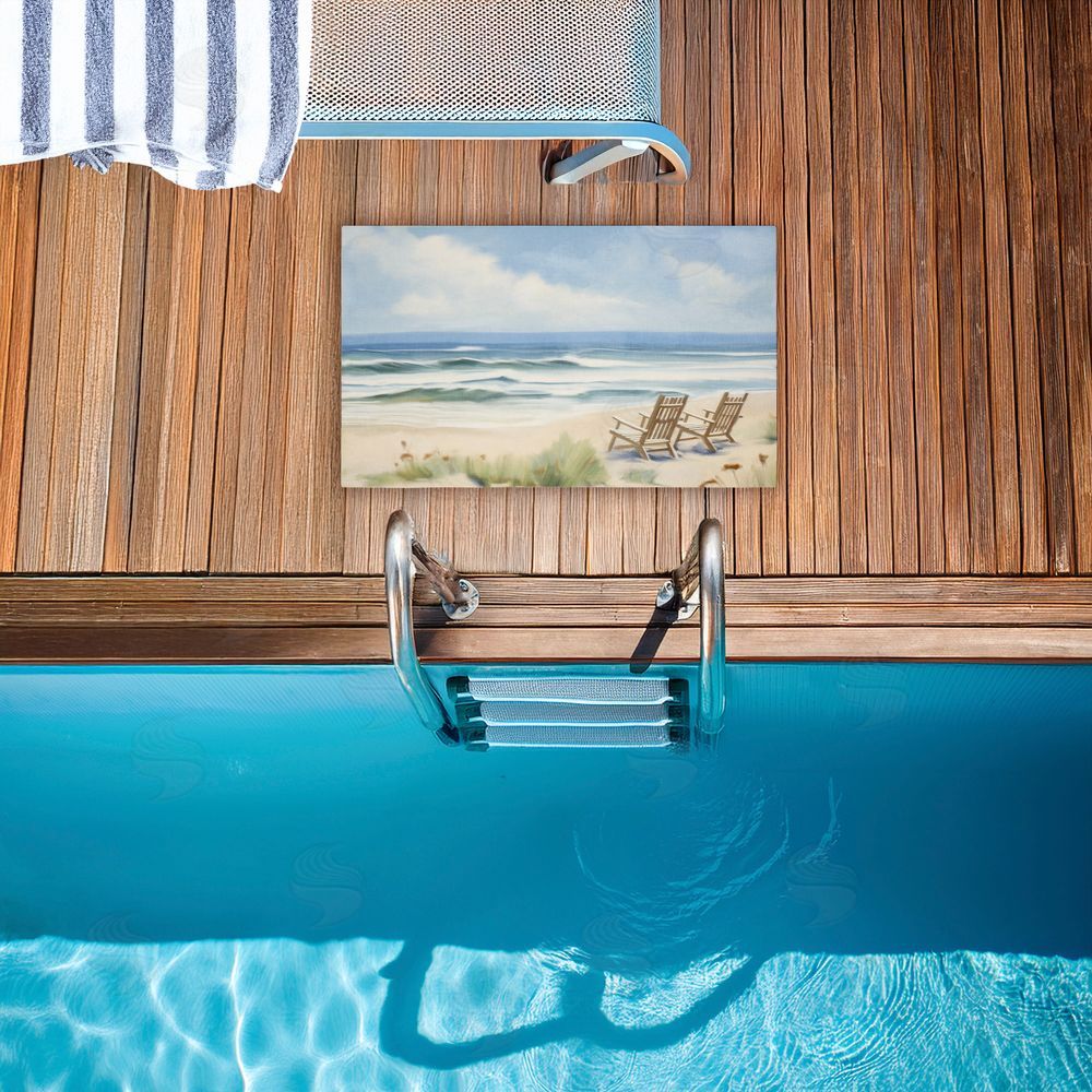 Kim Allen | Chair View on Serene Beach Non-Woven Door Mat