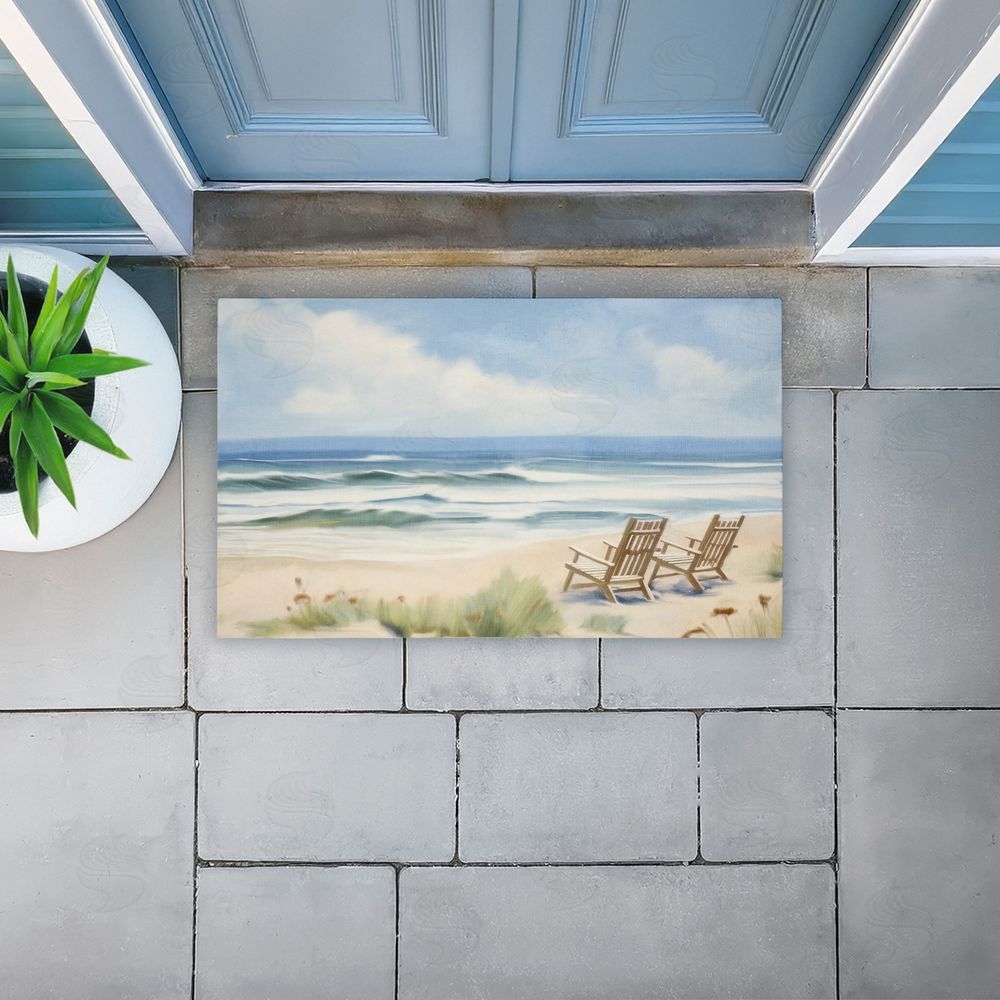 Kim Allen | Chair View on Serene Beach Non-Woven Door Mat