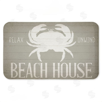 Kim Allen | Relax Unwind Beach House Crab Anti-Fatigue Mat