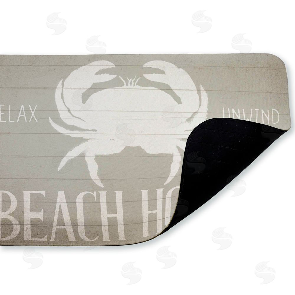 Kim Allen | Relax Unwind Beach House Crab Anti-Fatigue Mat