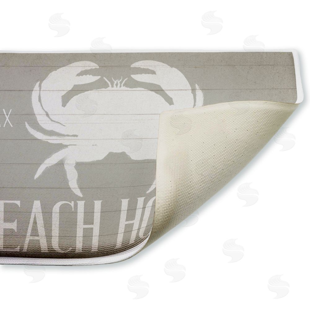 Kim Allen | Relax Unwind Beach House Crab Plush Bath Mat