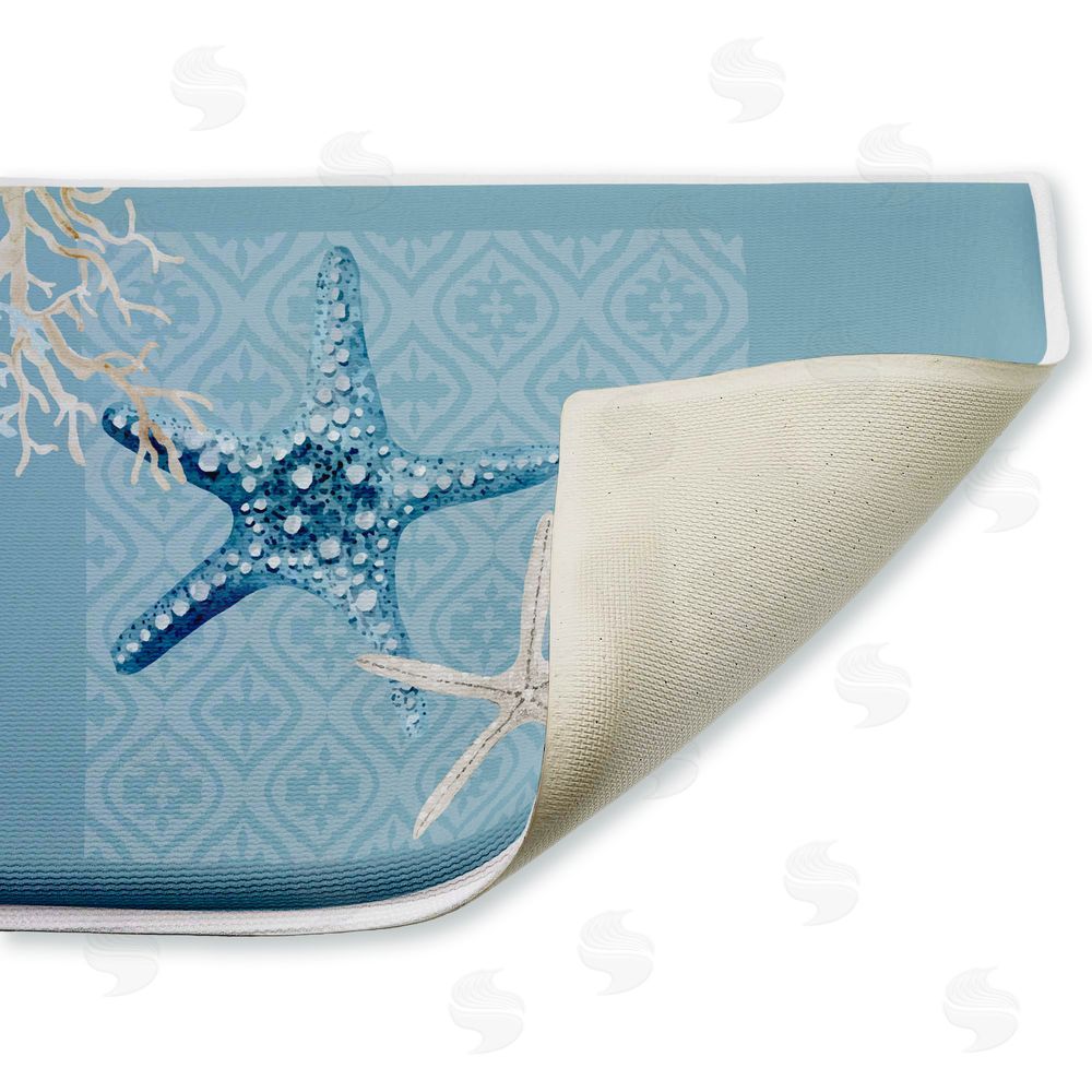 Kim Allen | Starfish Tours Nautical Pattern Plush Bath Mat