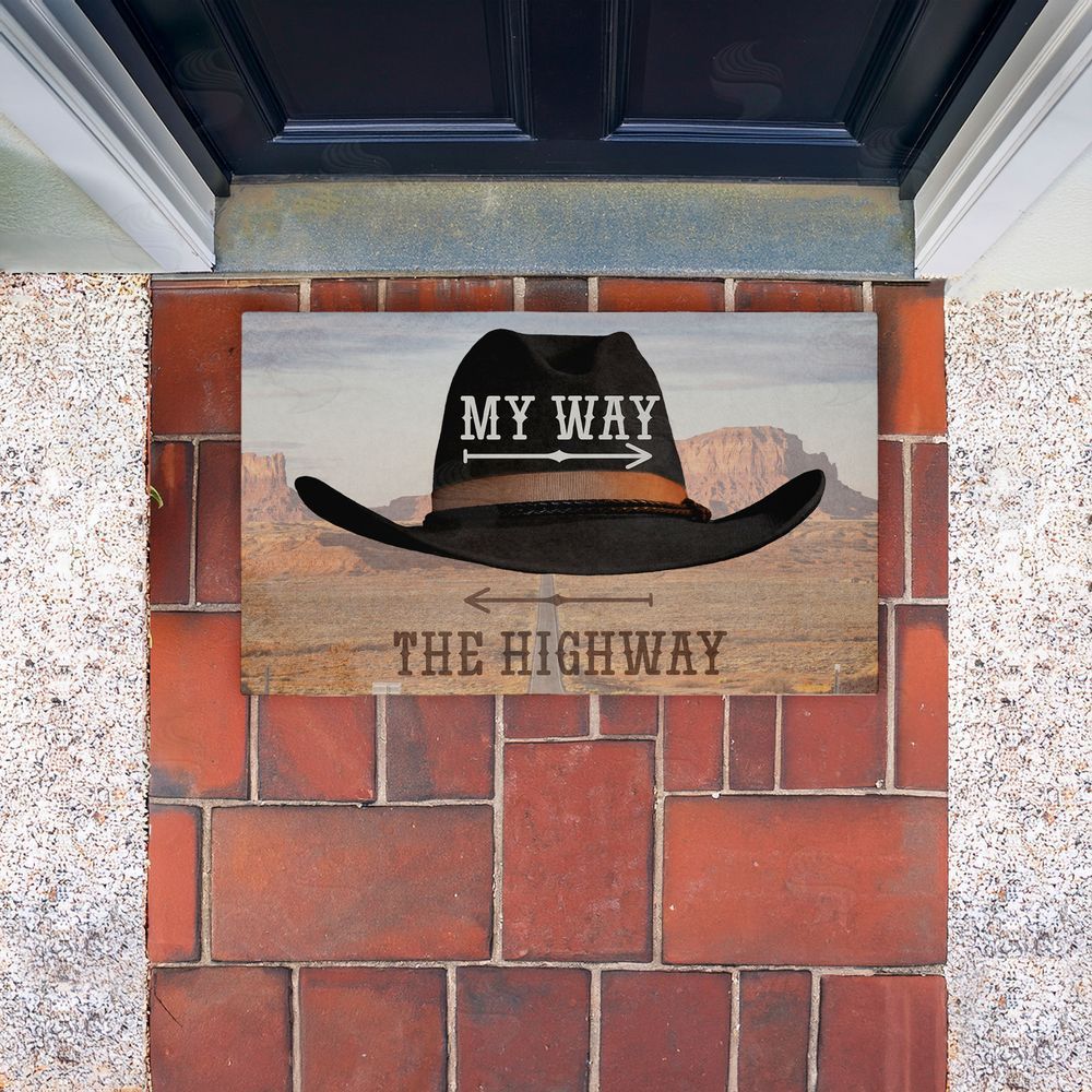 Marcus Prime | My Way Highway Cowboy Non-Woven Door Mat
