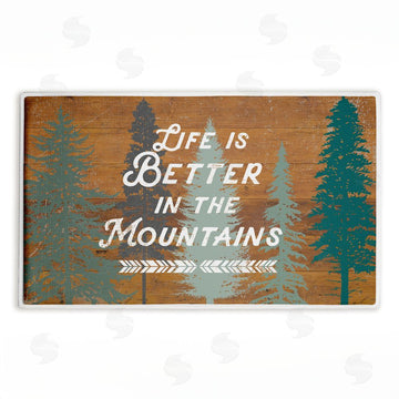 Lula Bijoux & co. | Retro Rustic Better In Mountains Plush Bath Mat