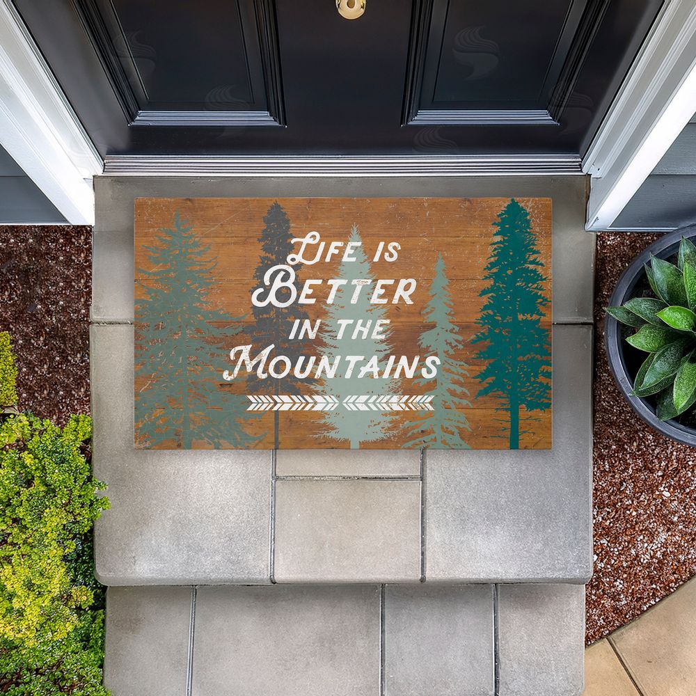 Lula Bijoux & co. | Retro Rustic Better In Mountains Non-Woven Door Mat